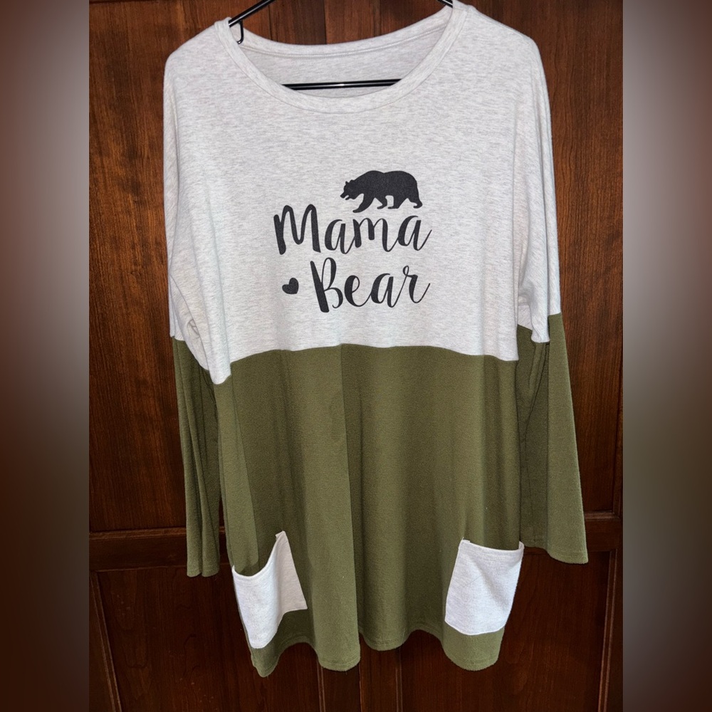 Maternity Mama Bear Top Shirt.